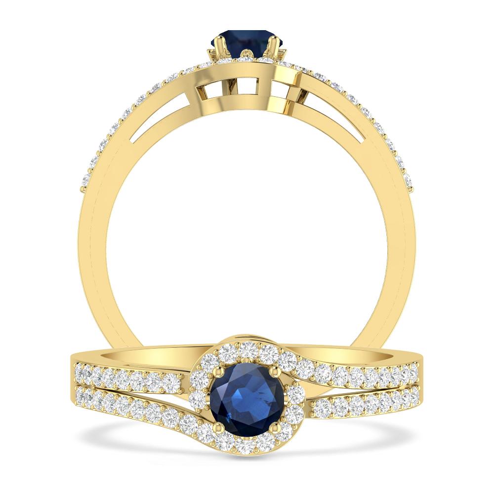 Yellow Gold - Sapphire