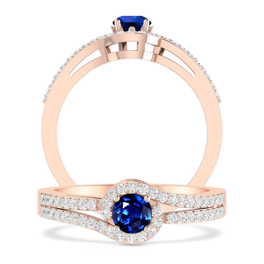 Rose Gold - Sapphire