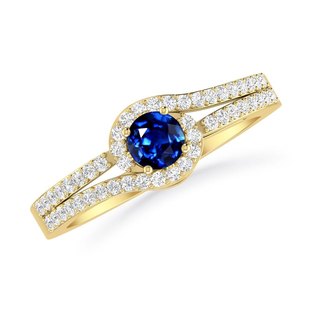 Yellow Gold - Sapphire