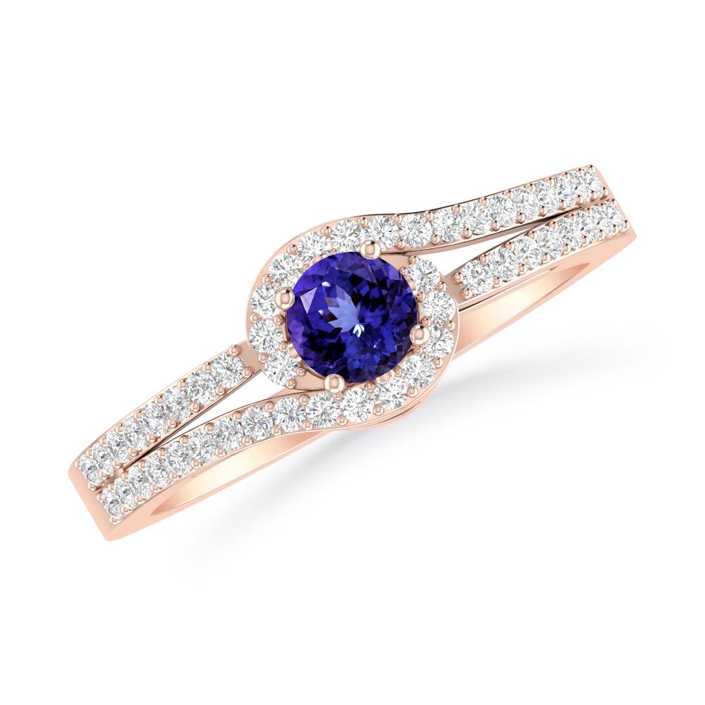 Rose Gold - Tanzanite