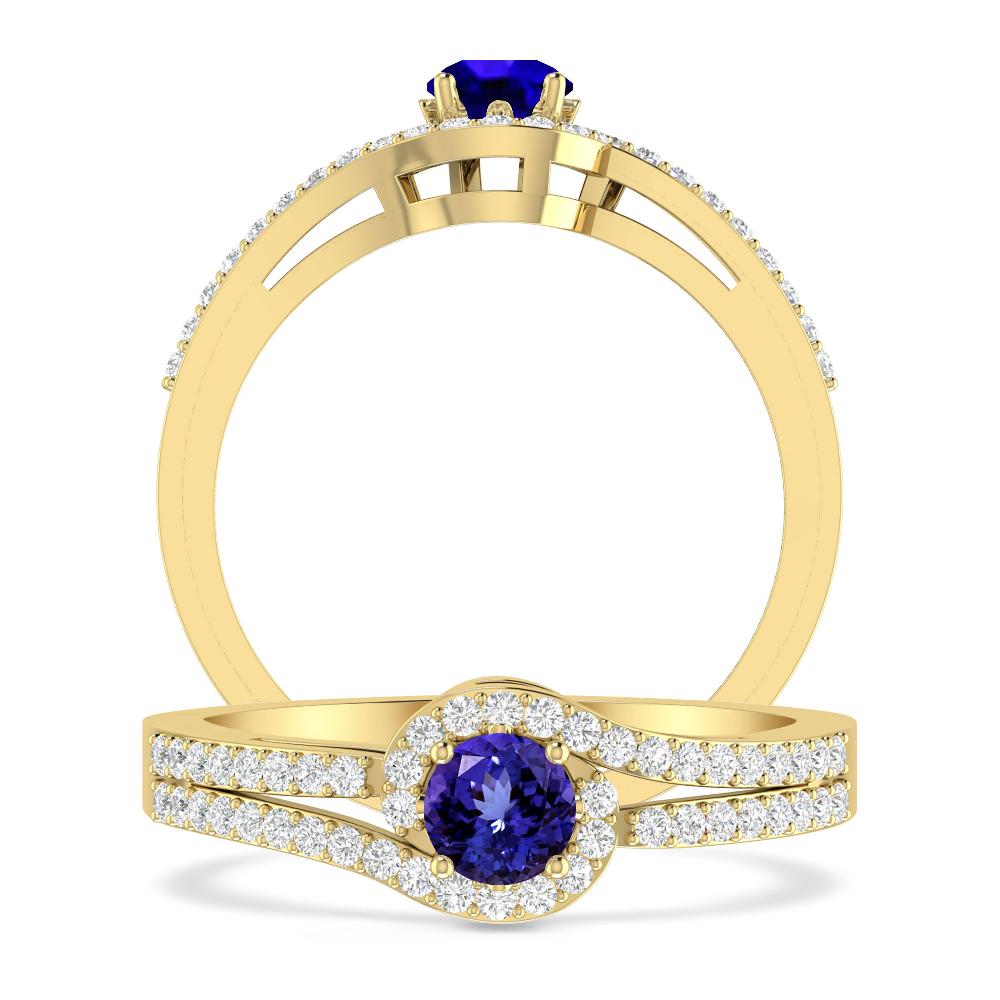 Yellow Gold - Tanzanite