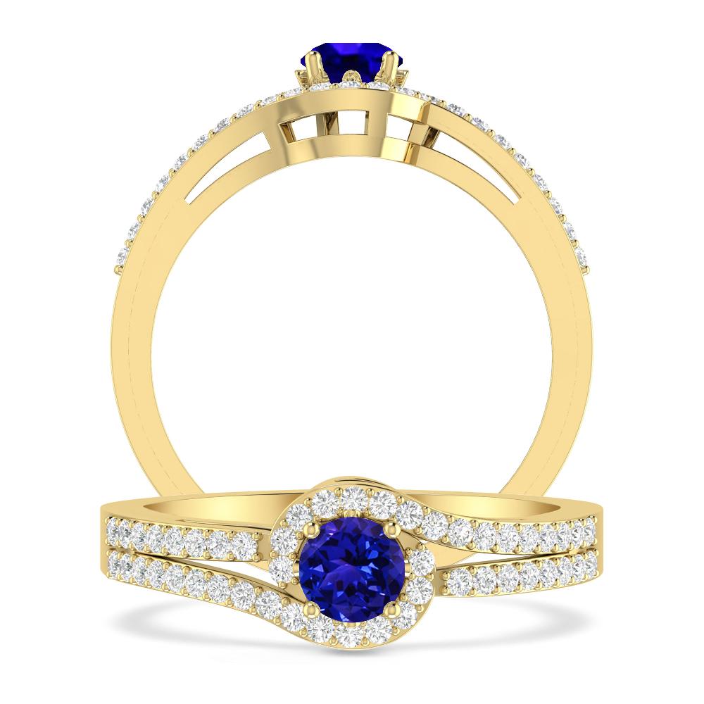 Yellow Gold - Tanzanite