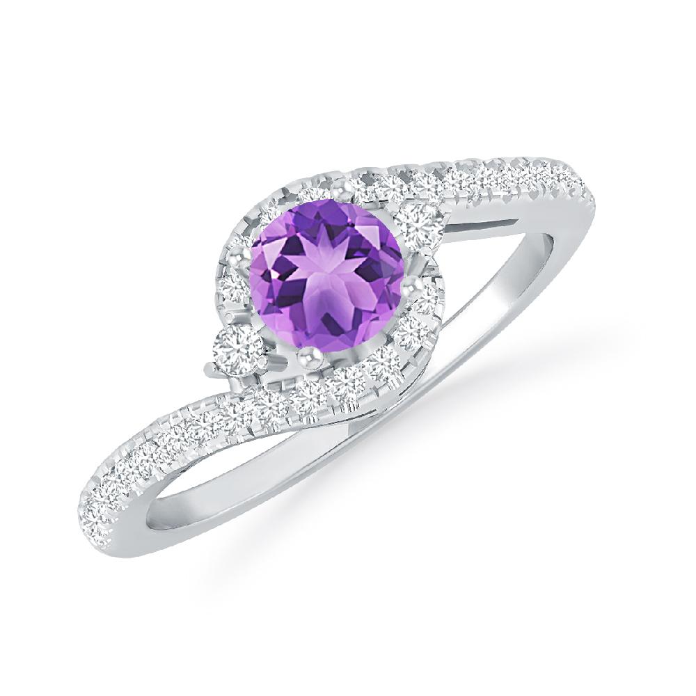 White Gold - Amethyst