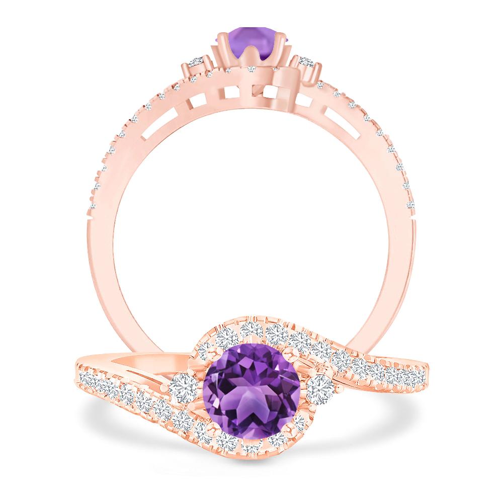 Rose Gold - Amethyst