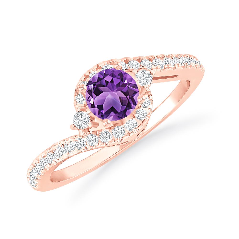 Rose Gold - Amethyst