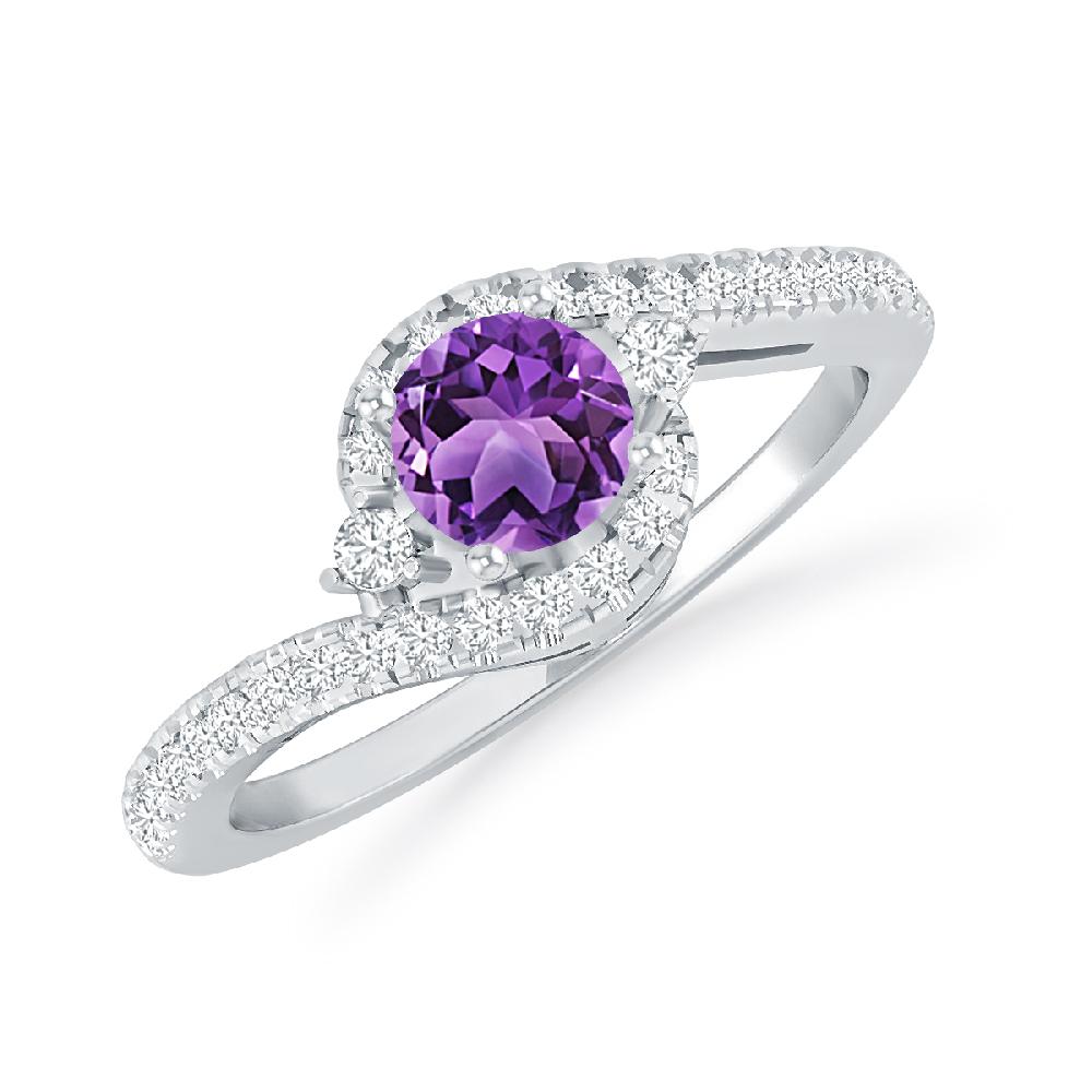 White Gold - Amethyst