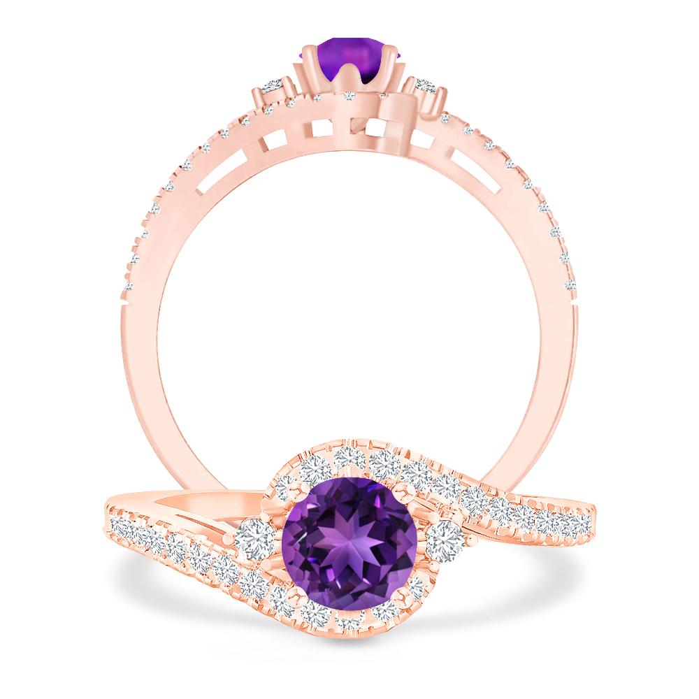 Rose Gold - Amethyst