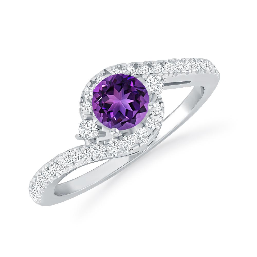 White Gold - Amethyst