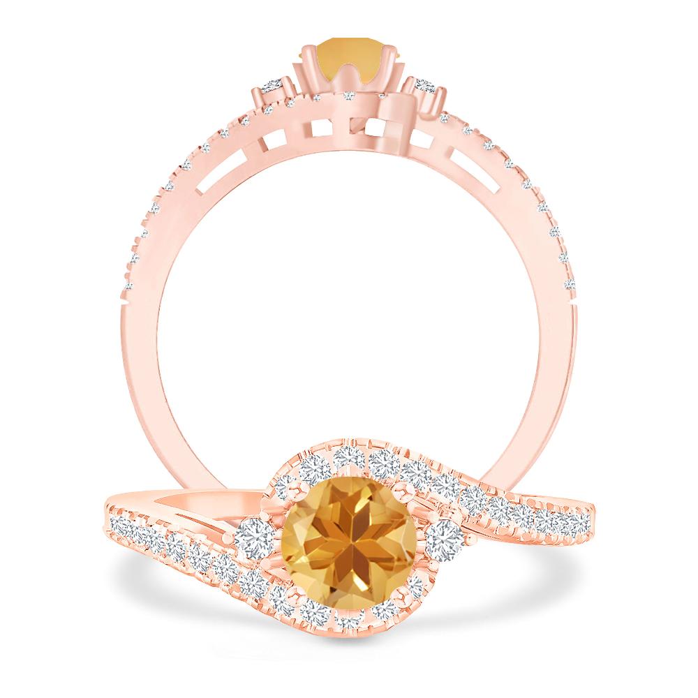 Rose Gold - Citrine