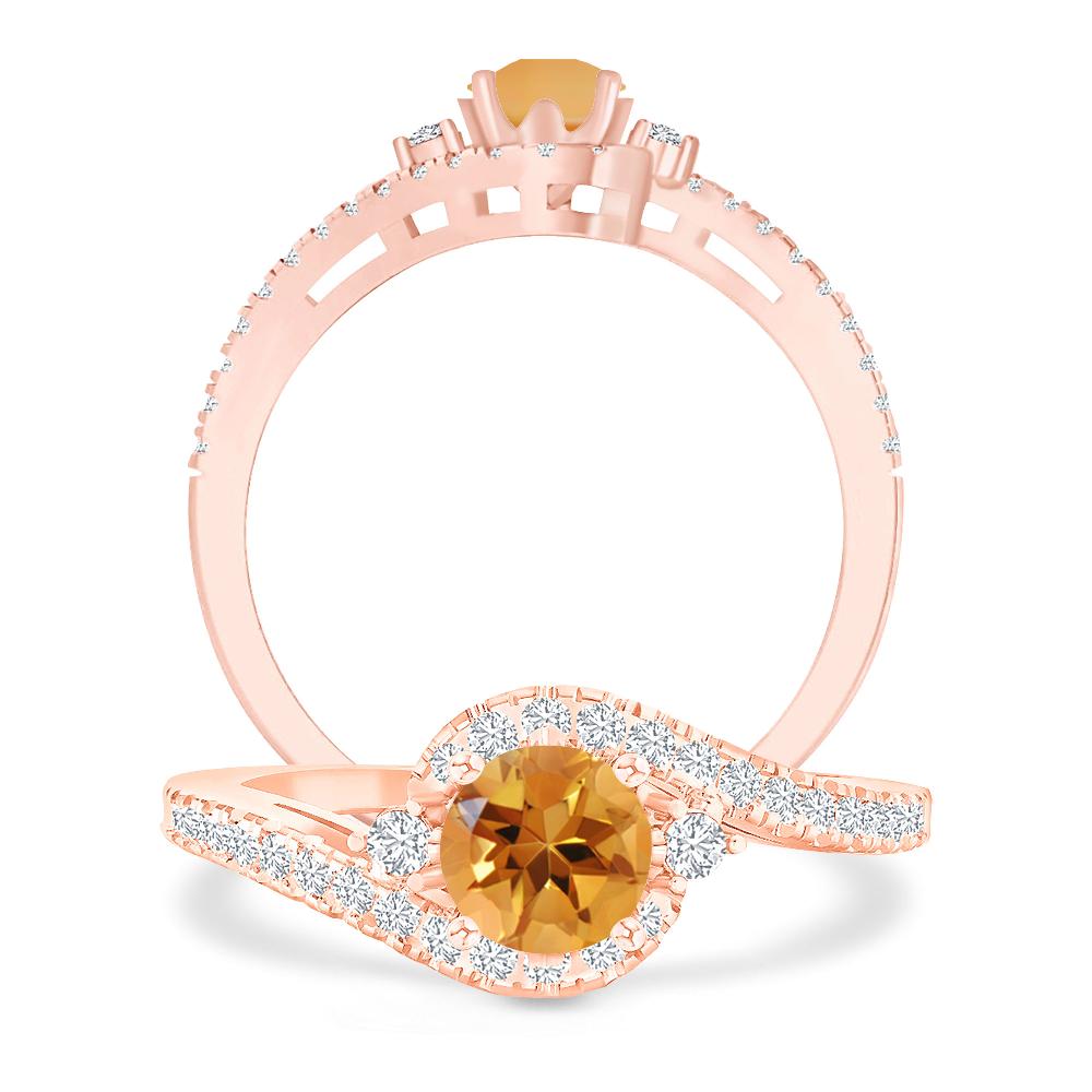 Rose Gold - Citrine