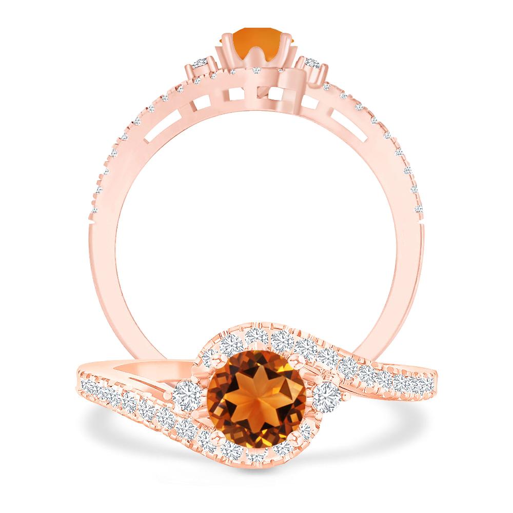 Rose Gold - Citrine