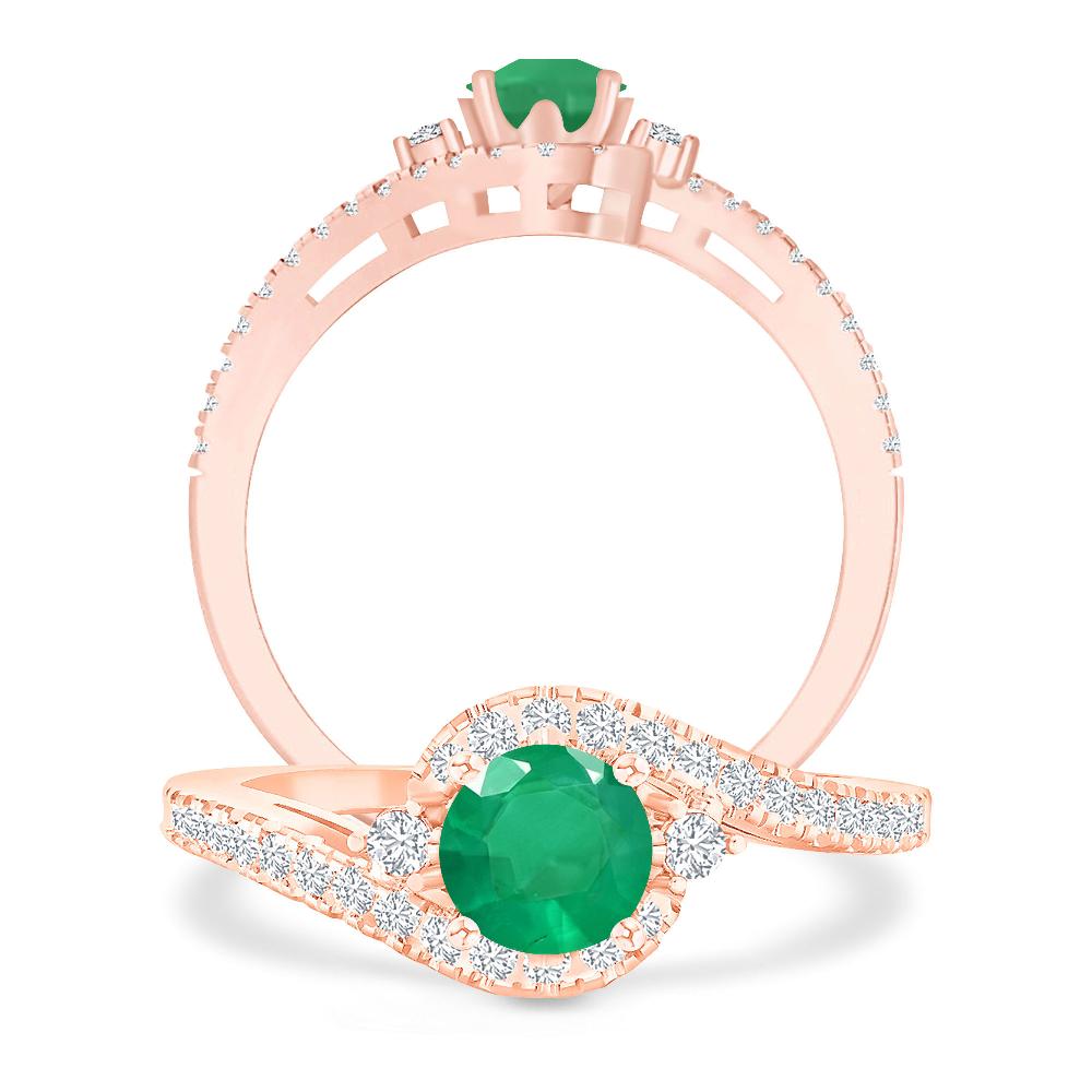 Rose Gold - Emerald