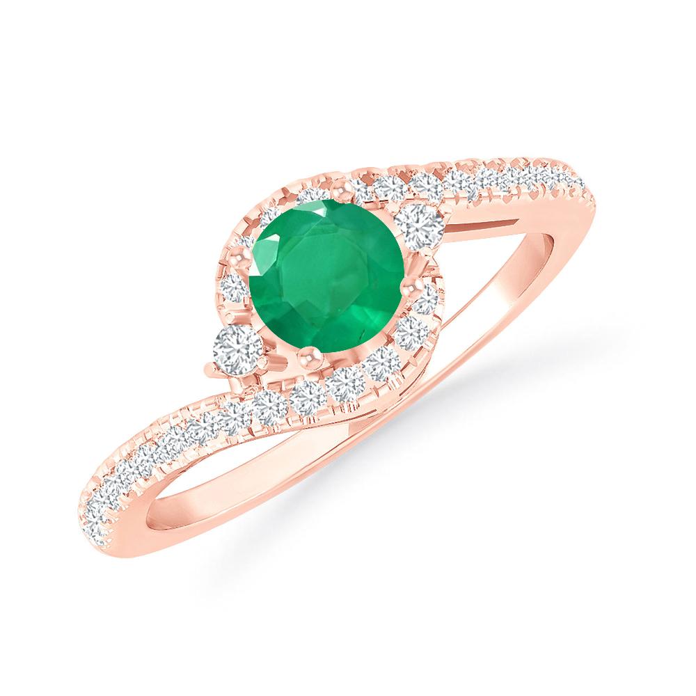 Rose Gold - Emerald