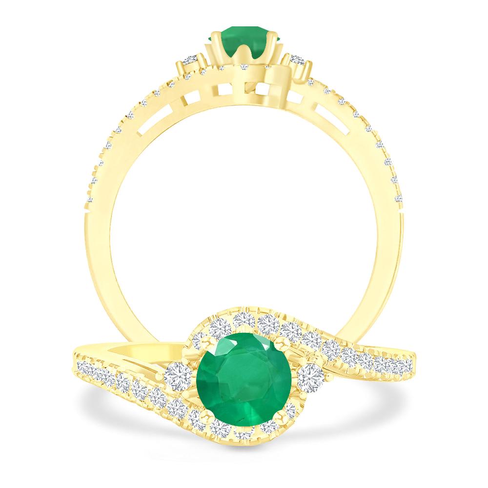 Yellow Gold - Emerald