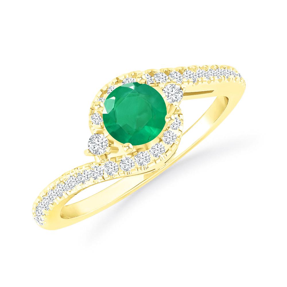 Yellow Gold - Emerald