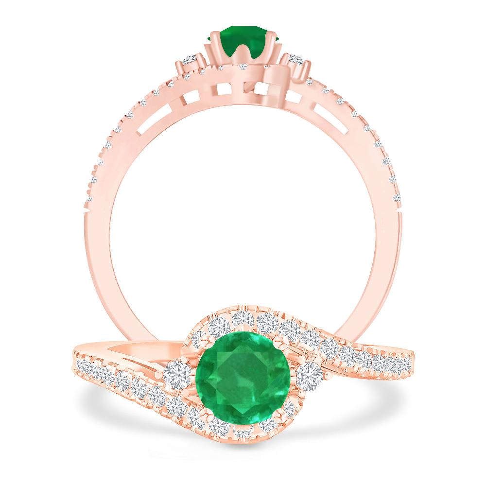 Rose Gold - Emerald