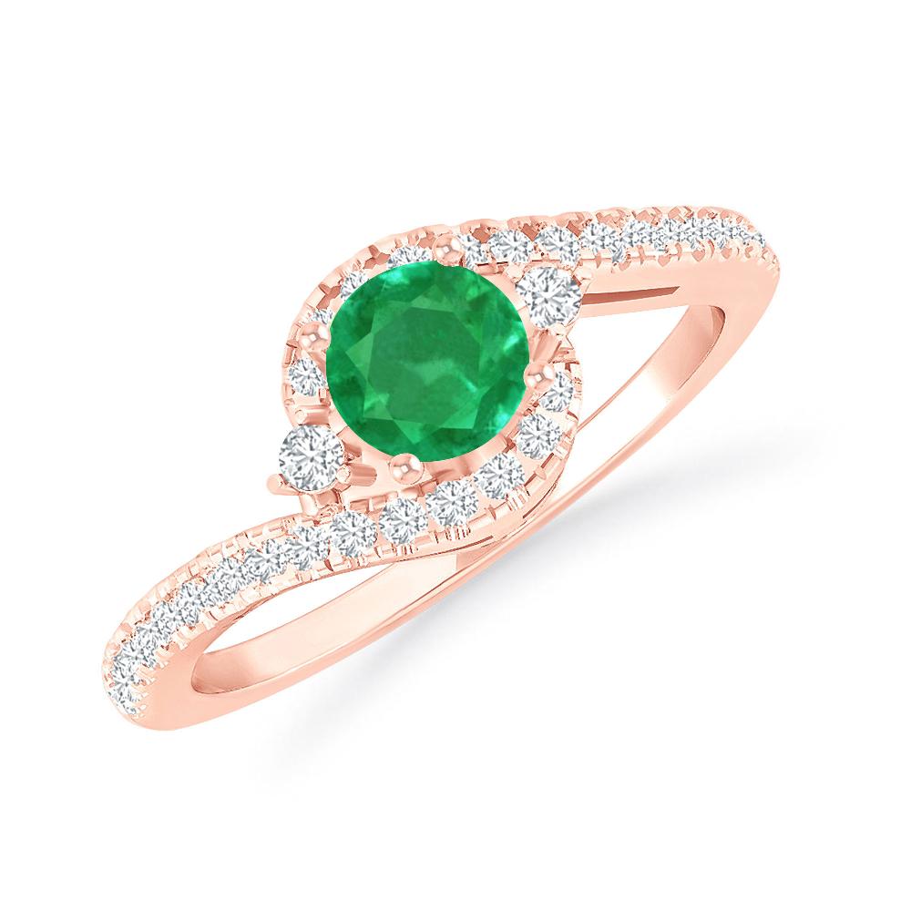 Rose Gold - Emerald