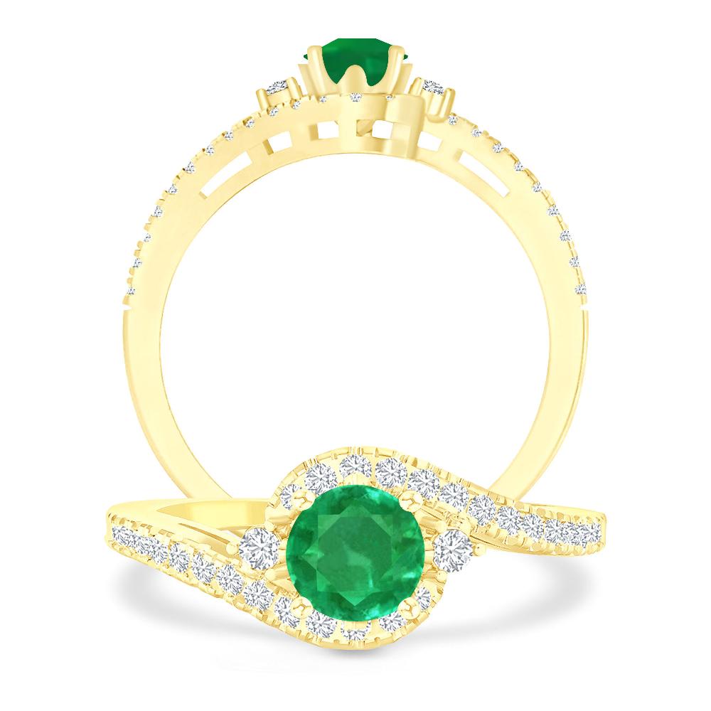 Yellow Gold - Emerald