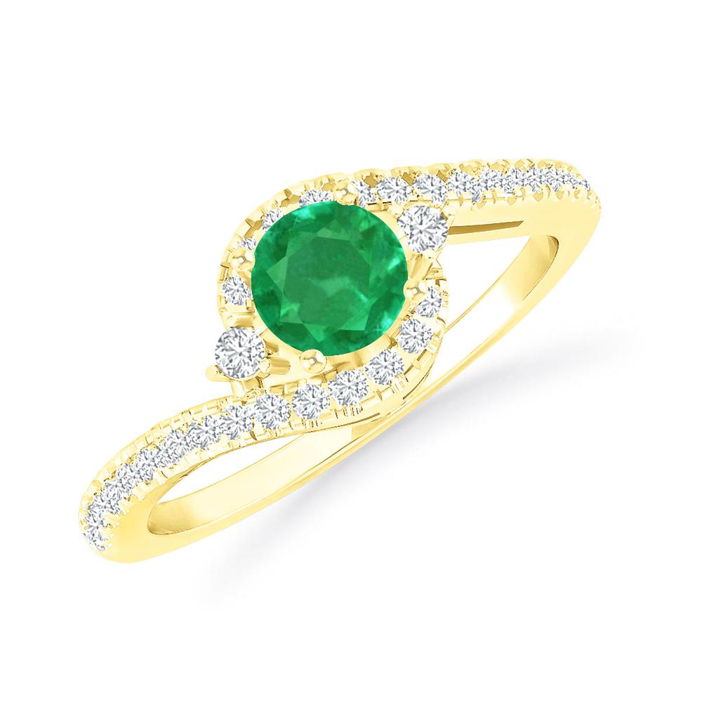 Yellow Gold - Emerald