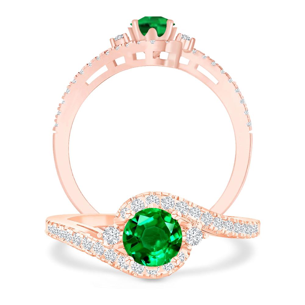 Rose Gold - Emerald