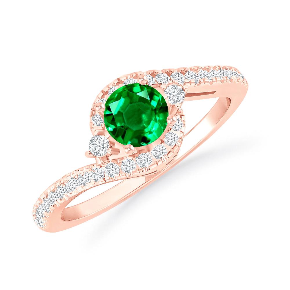 Rose Gold - Emerald