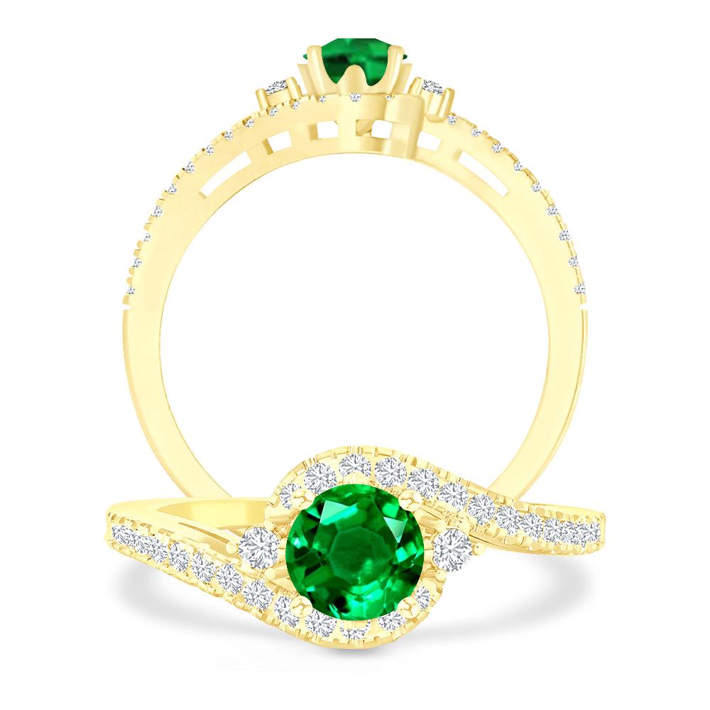 Yellow Gold - Emerald