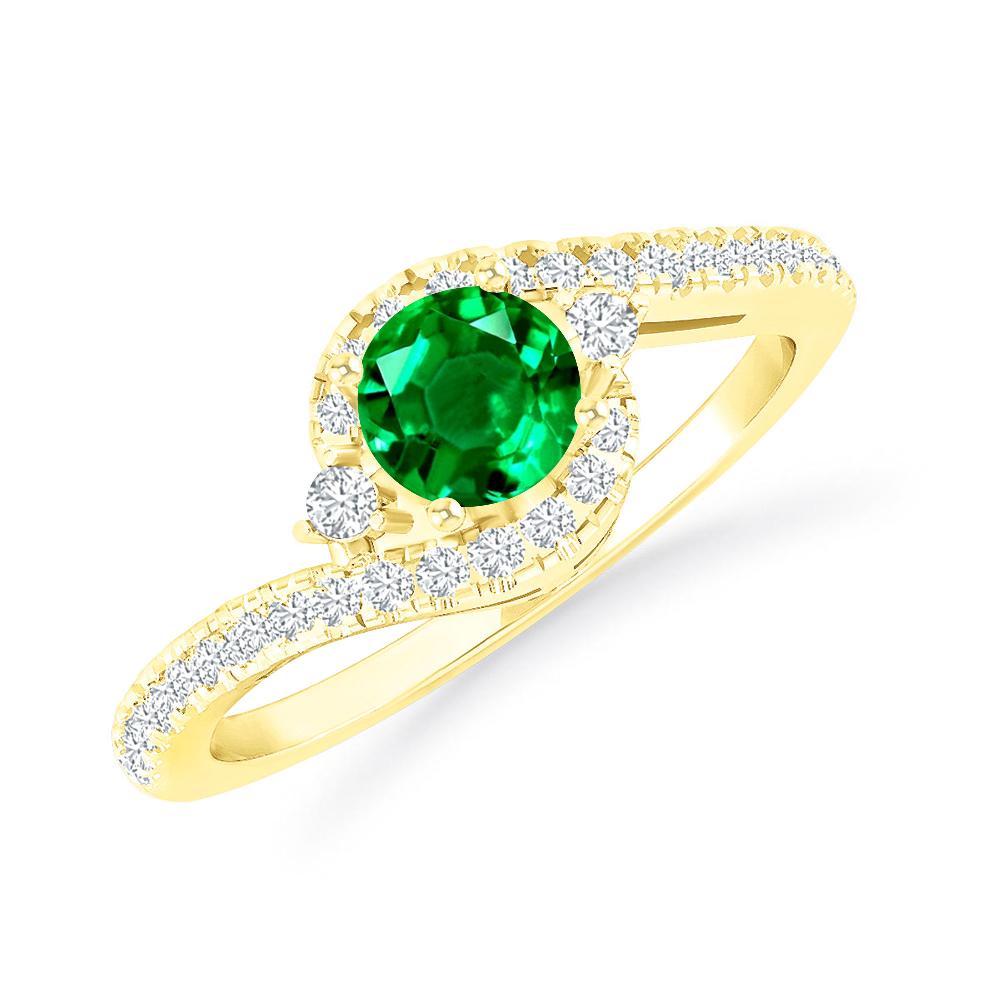 Yellow Gold - Emerald