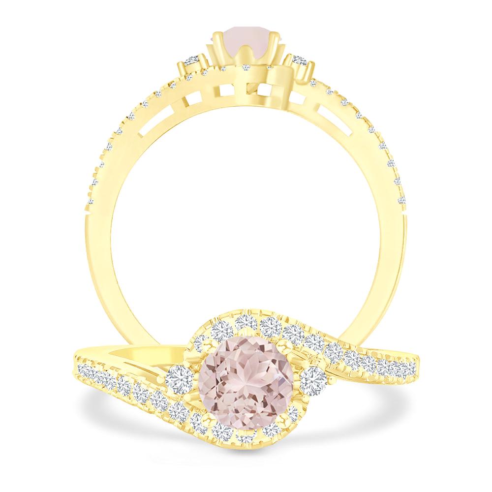 Yellow Gold - Morganite