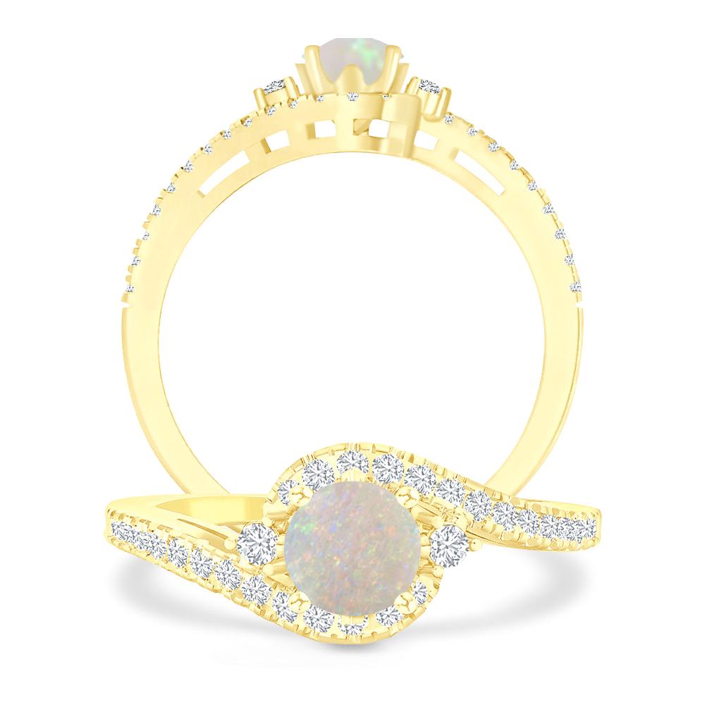 Yellow Gold - Opal