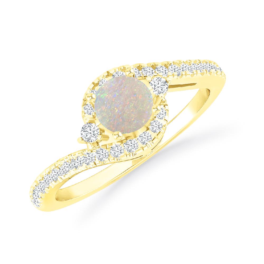 Yellow Gold - Opal