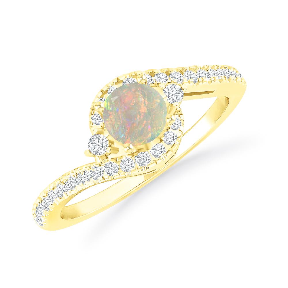 Yellow Gold - Opal