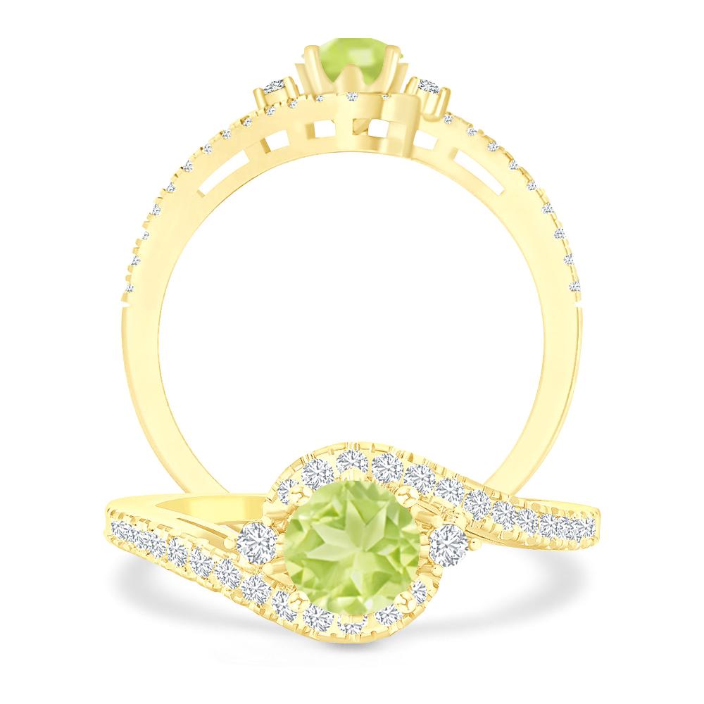 Yellow Gold - Peridot