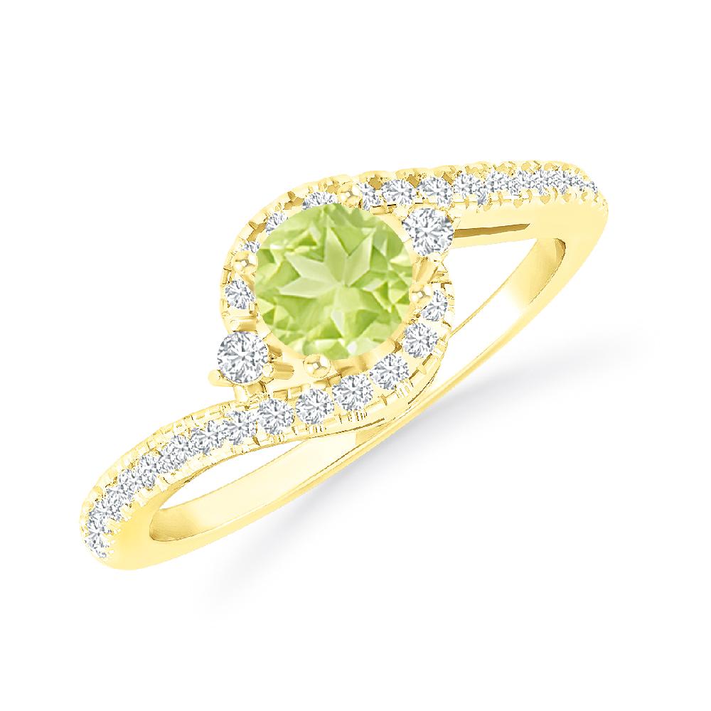 Yellow Gold - Peridot