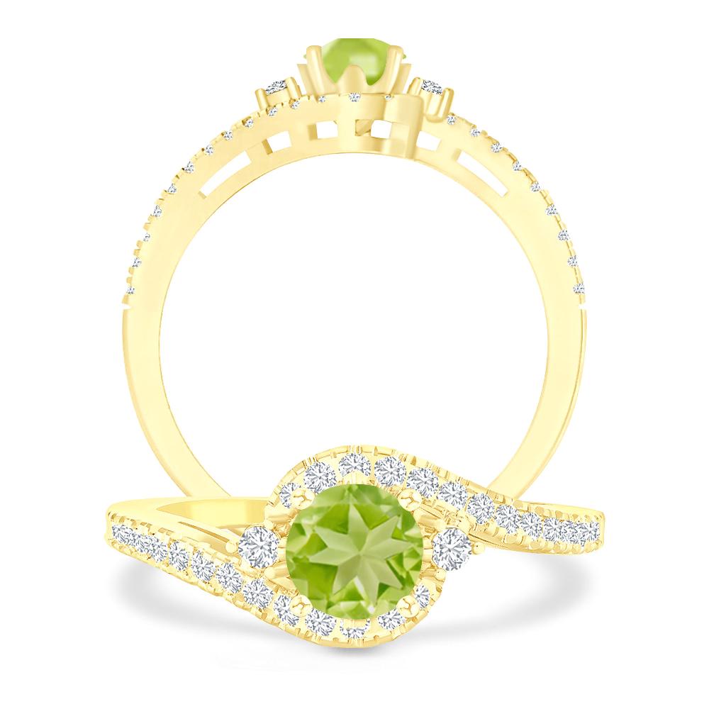 Yellow Gold - Peridot