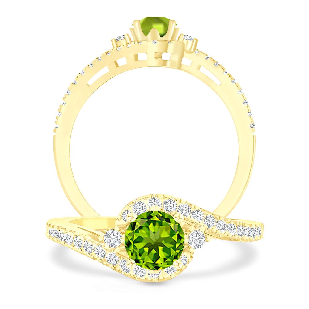 Yellow Gold - Peridot