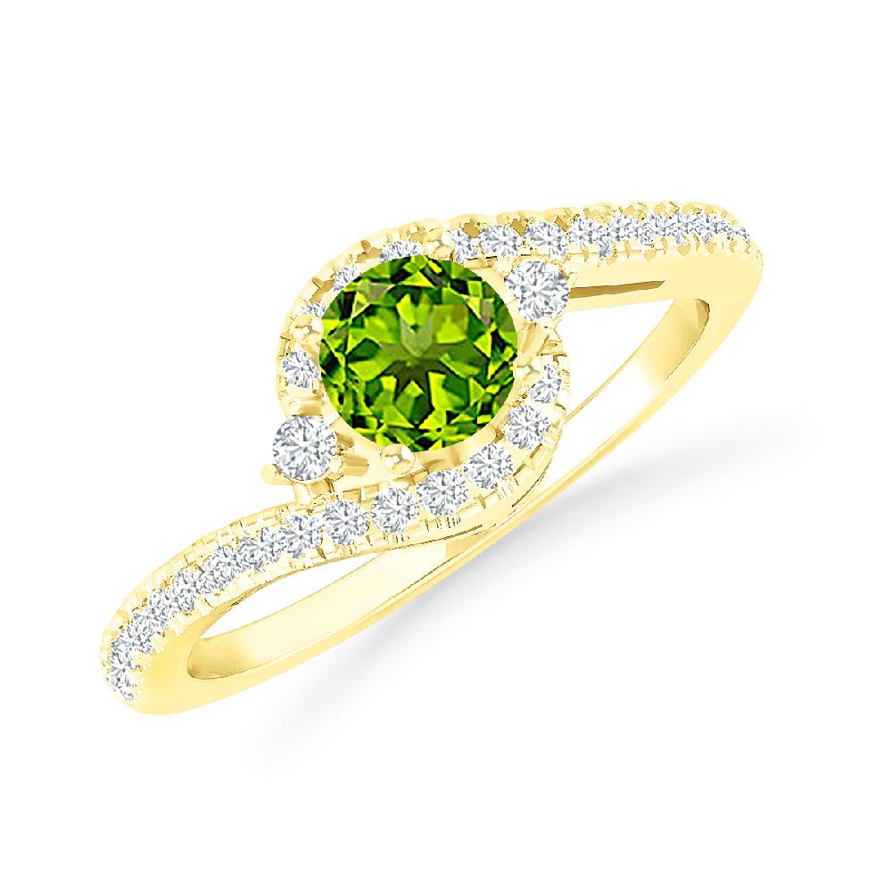 Yellow Gold - Peridot