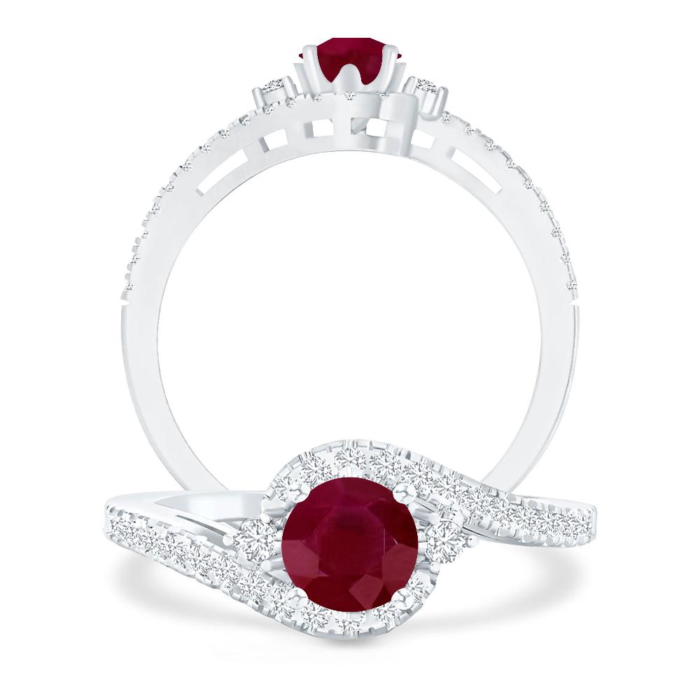 White Gold - Ruby