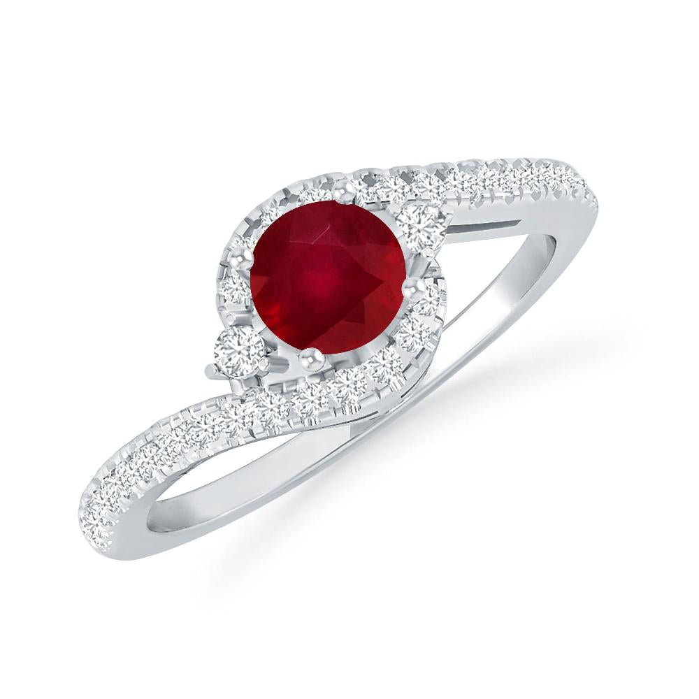 White Gold - Ruby