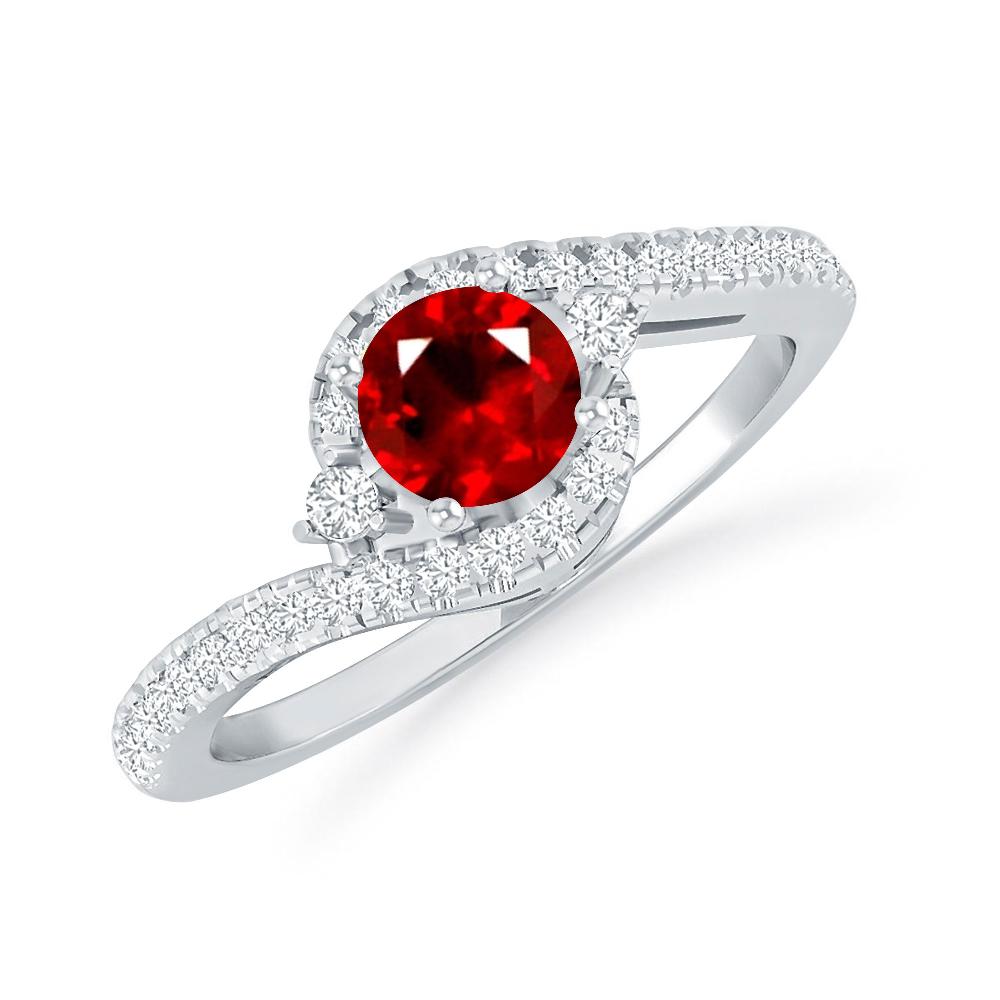 White Gold - Ruby