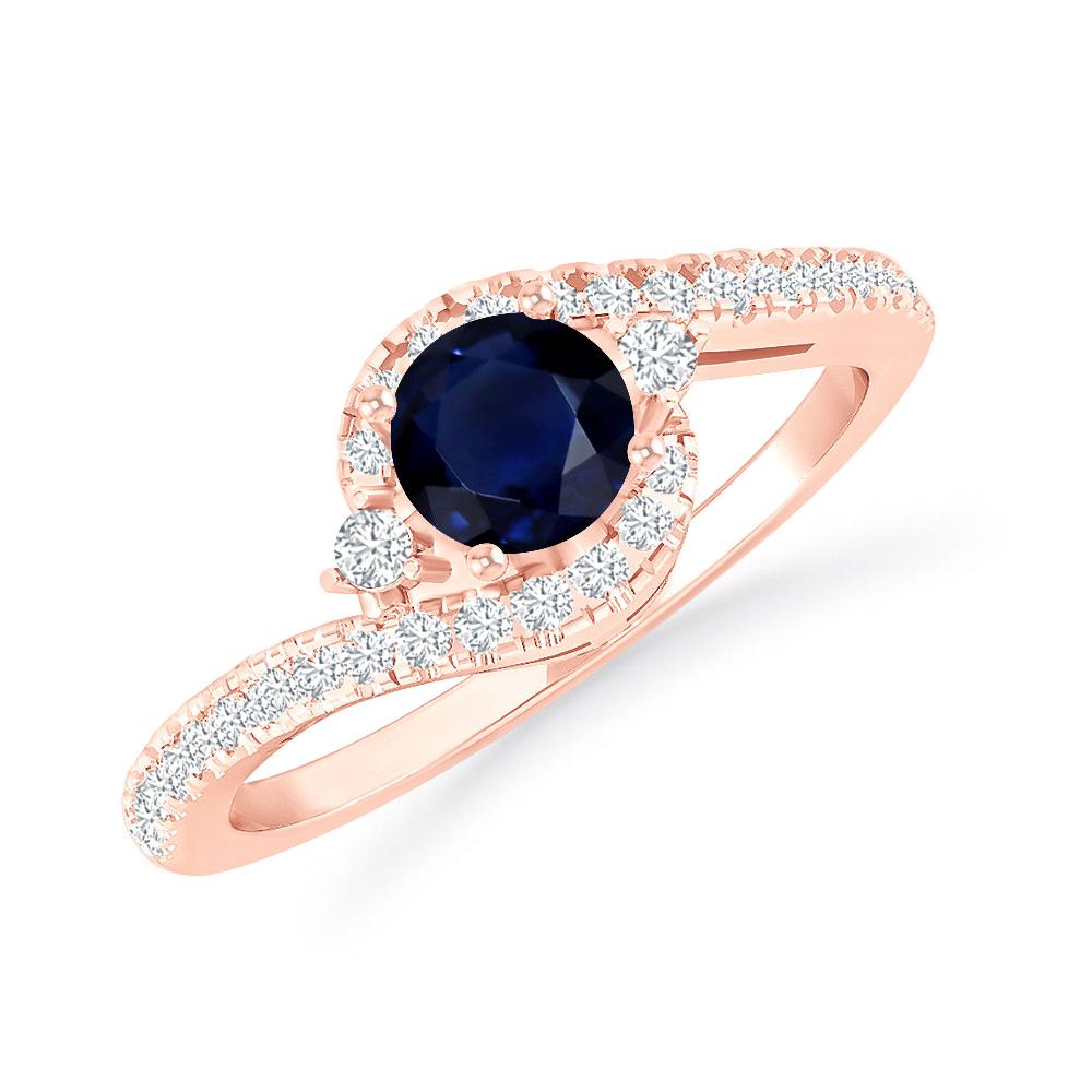 Rose Gold - Sapphire