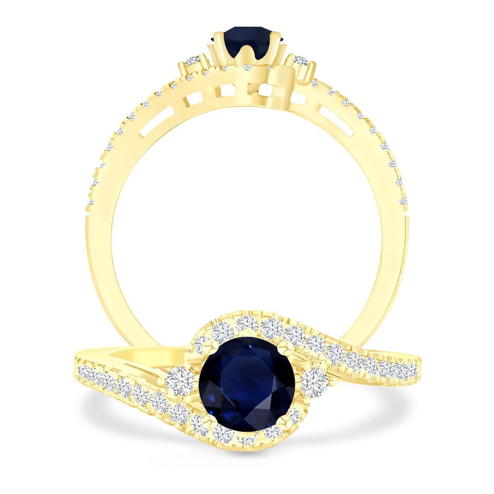 Yellow Gold - Sapphire