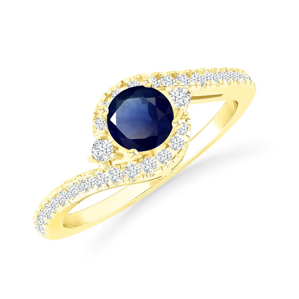 Yellow Gold - Sapphire