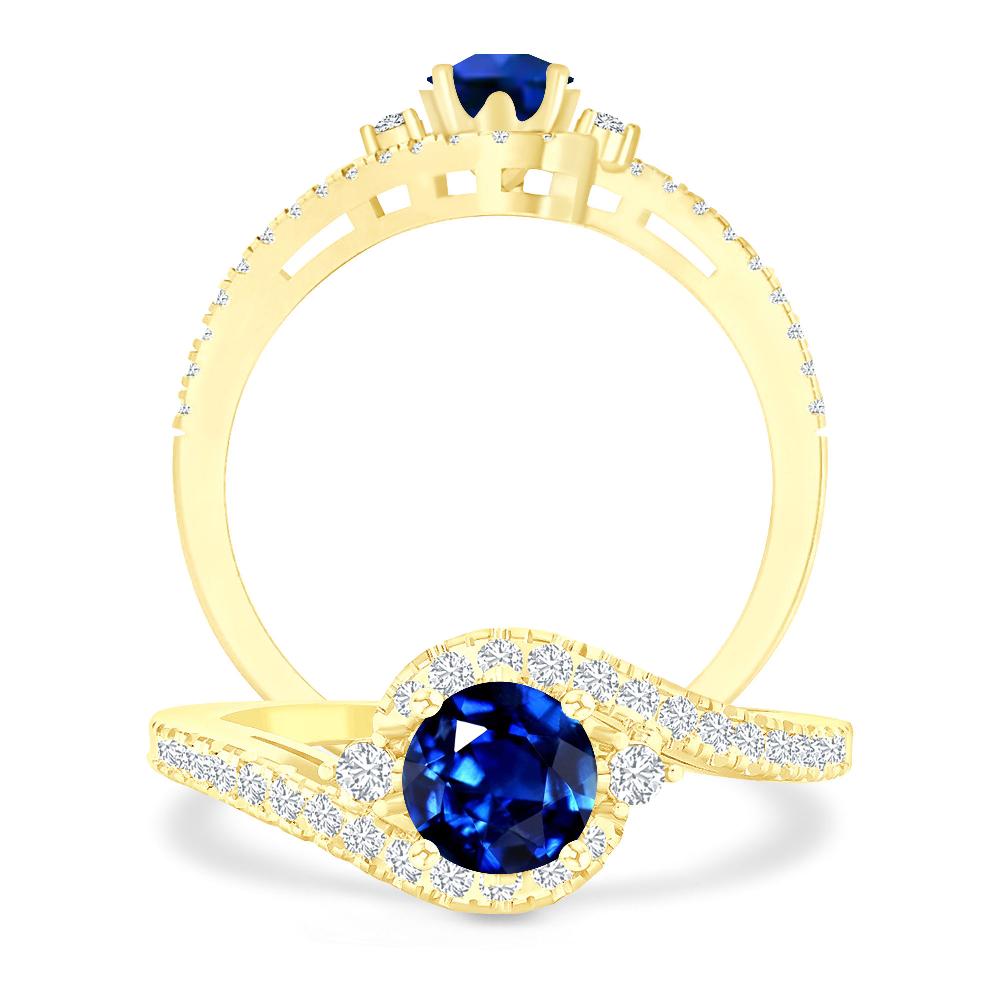 Yellow Gold - Sapphire