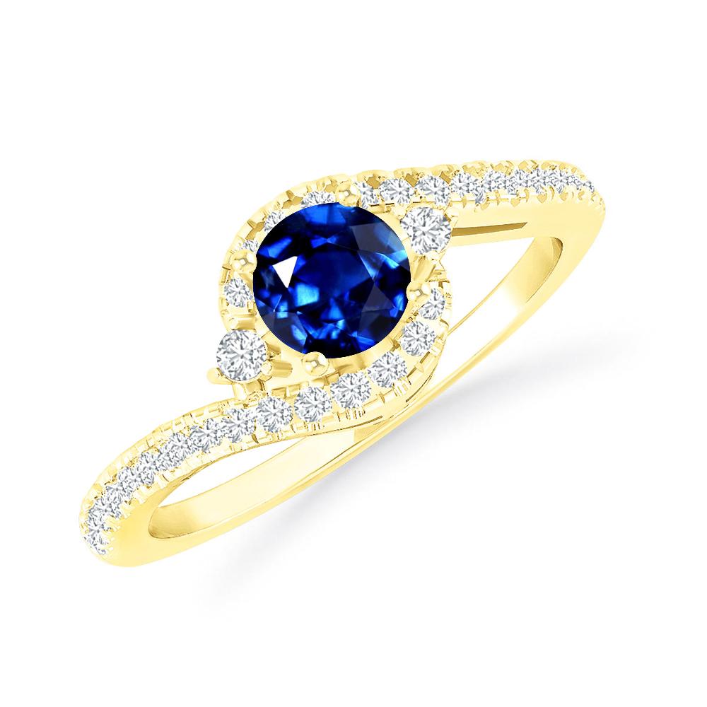 Yellow Gold - Sapphire