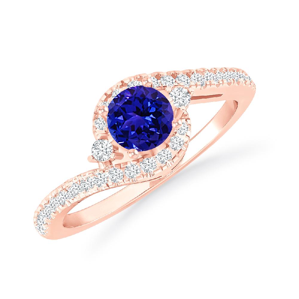 Rose Gold - Tanzanite