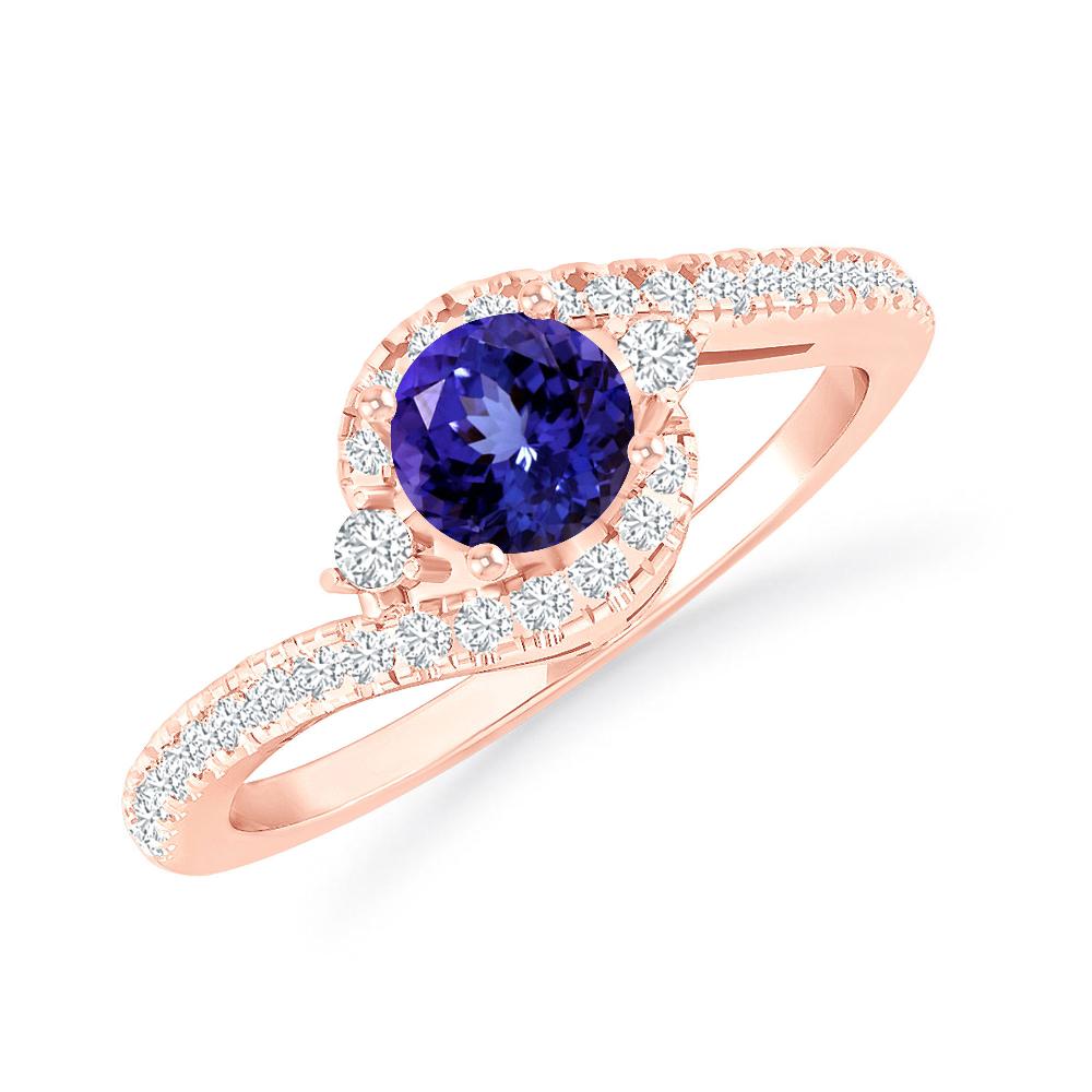 Rose Gold - Tanzanite