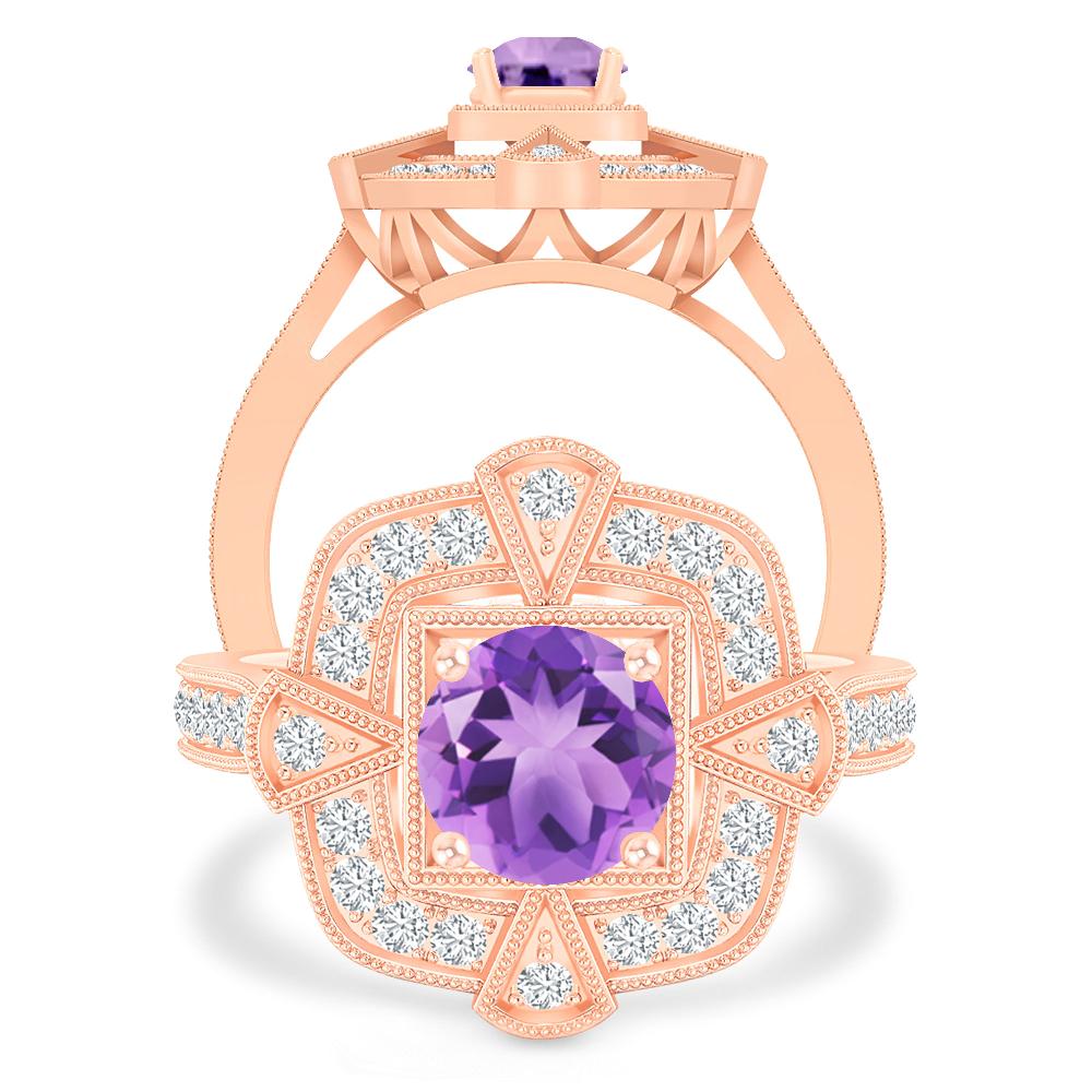 Rose Gold - Amethyst