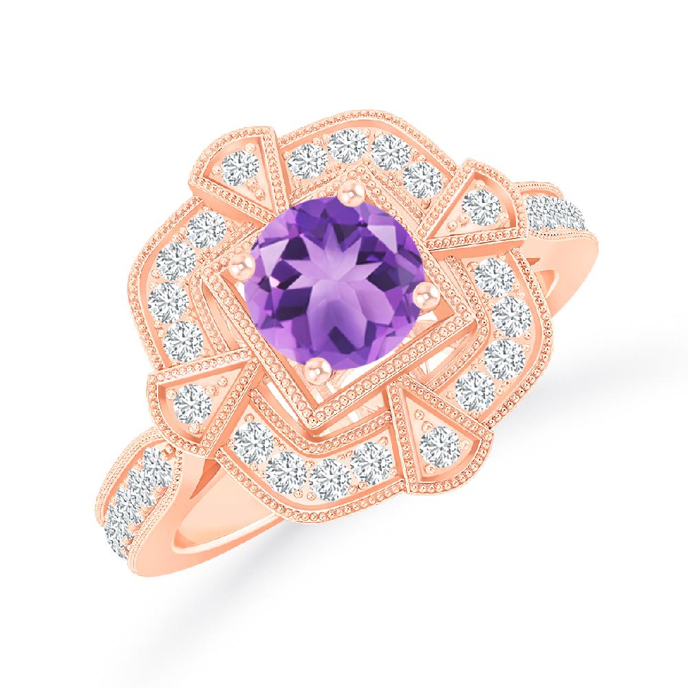 Rose Gold - Amethyst