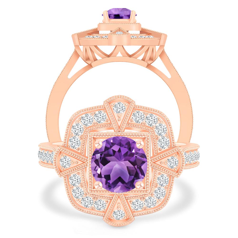 Rose Gold - Amethyst