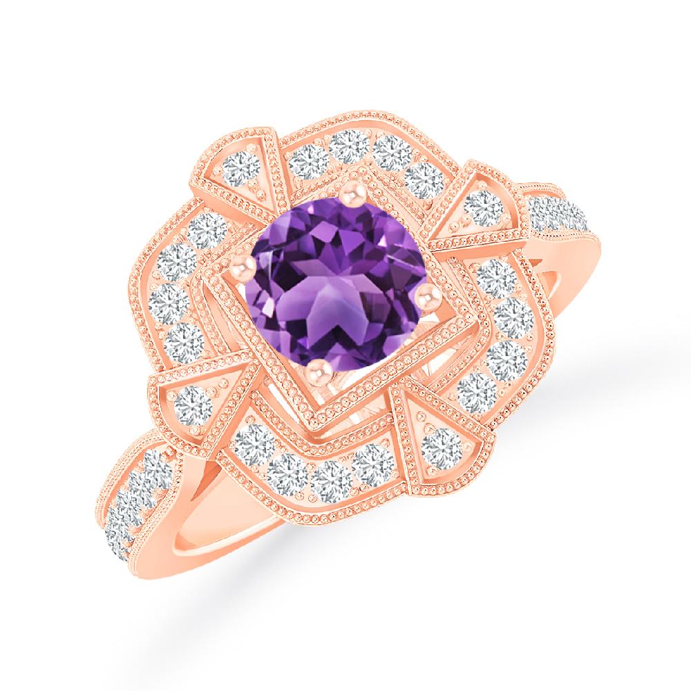 Rose Gold - Amethyst